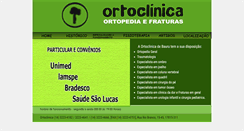 Desktop Screenshot of ortoclinicabauru.com.br